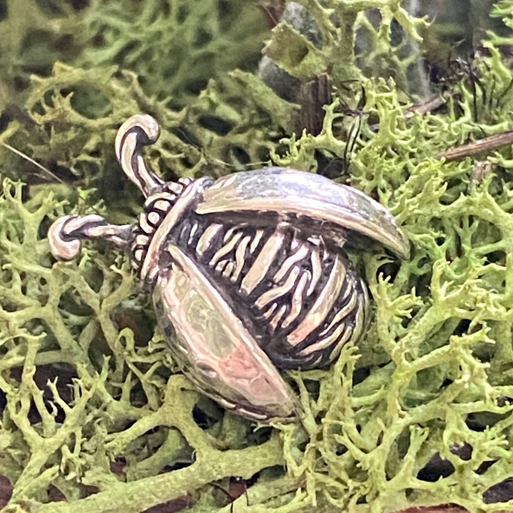 John Hardy Silver Ladybug Pin Tac